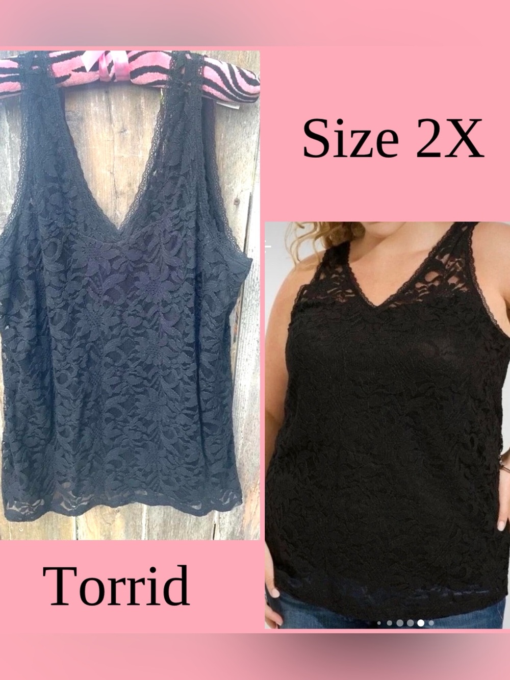 Torrid Lace Tank Sz. 2X
